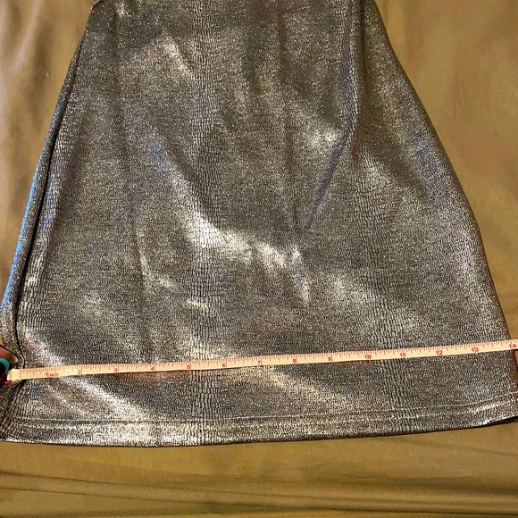 Sexy Backless Silver Mini Dress - Picture 7 of 12